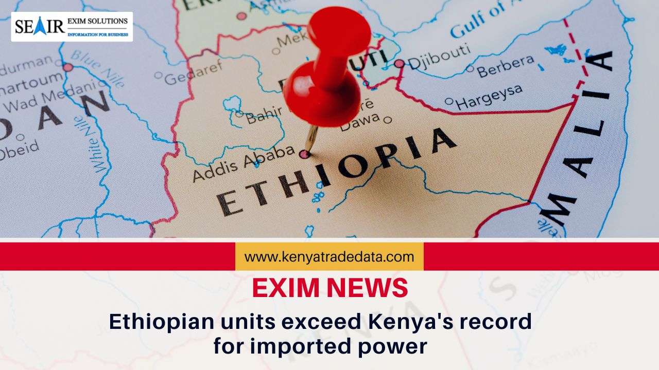 Ethiopian units exceed Kenya's record for imported power